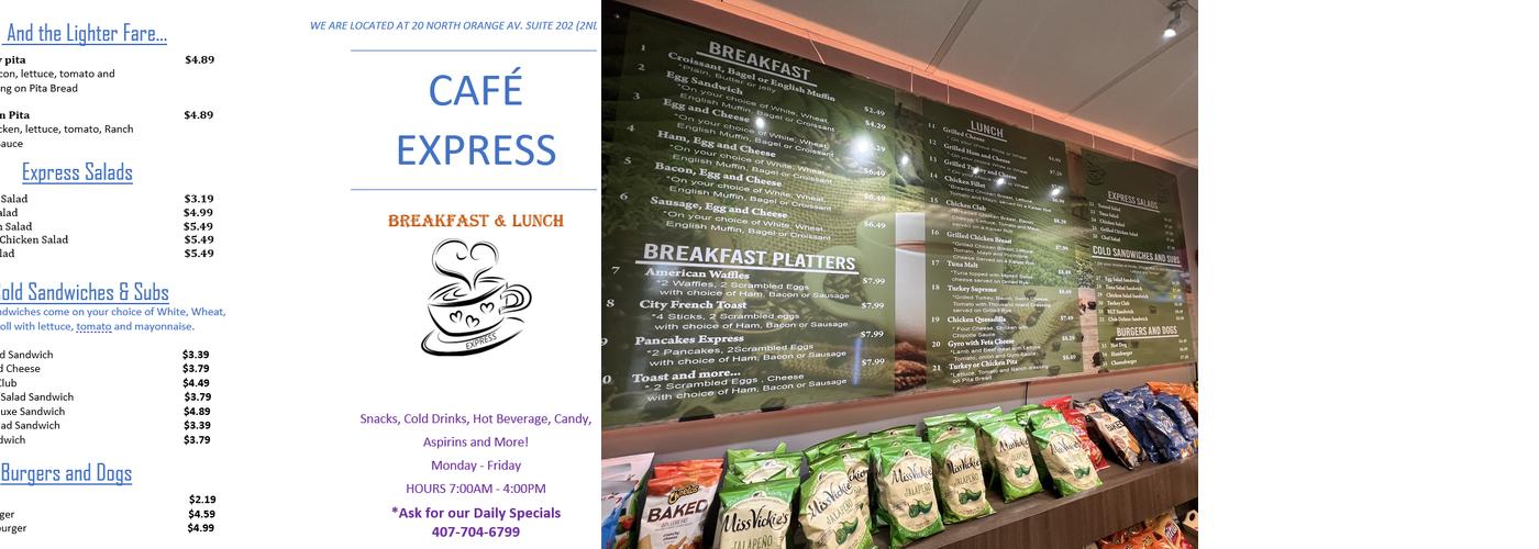 Cafe Express Menu