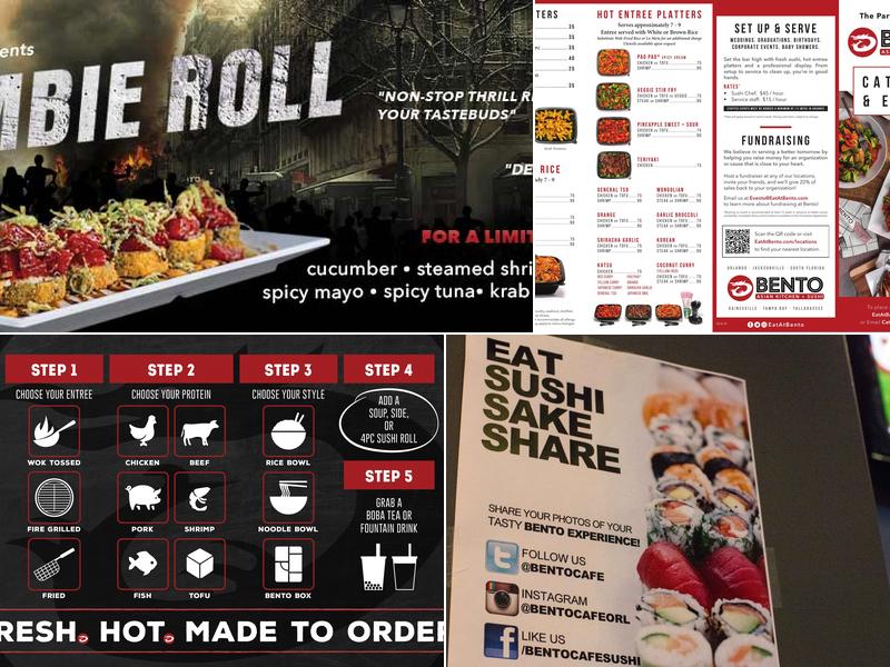 BENTO Downtown Orlando Menu