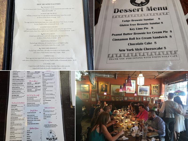 White Wolf Cafe Menu