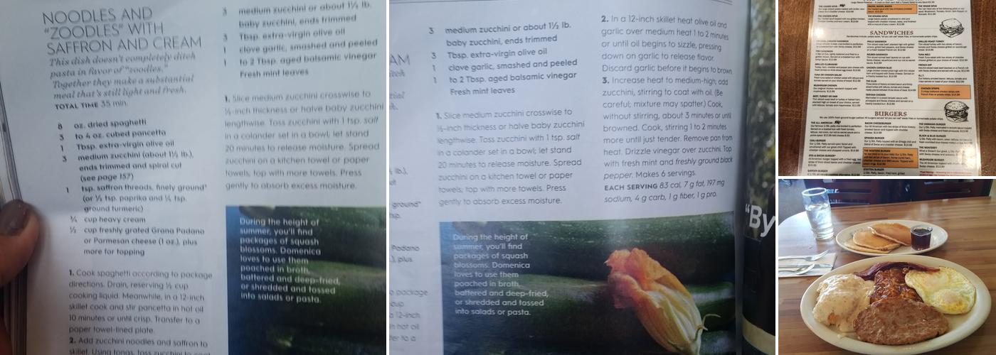 Covered Bridge Cafe Menu