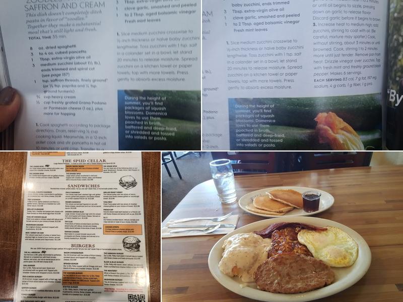 Covered Bridge Cafe Menu