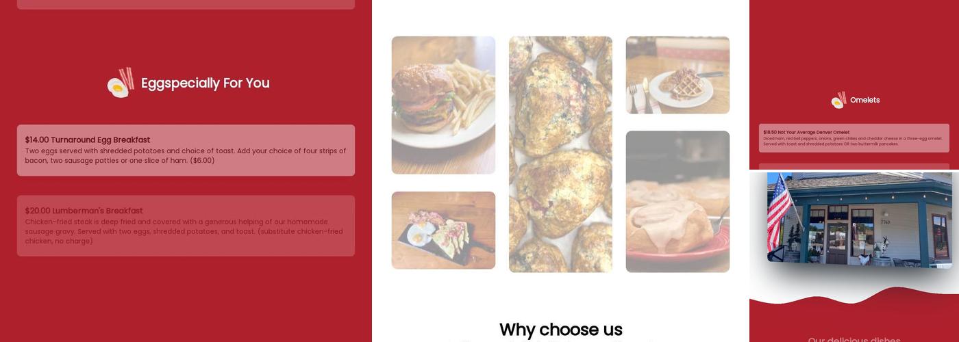 Turnaround Cafe Menu