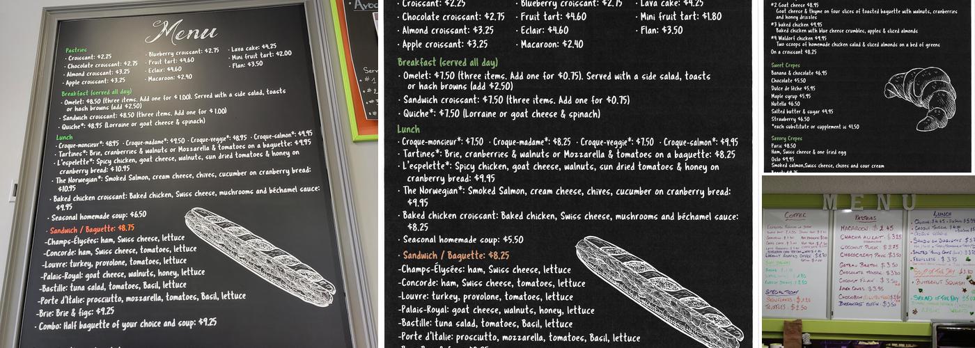 Cafe 906 Menu