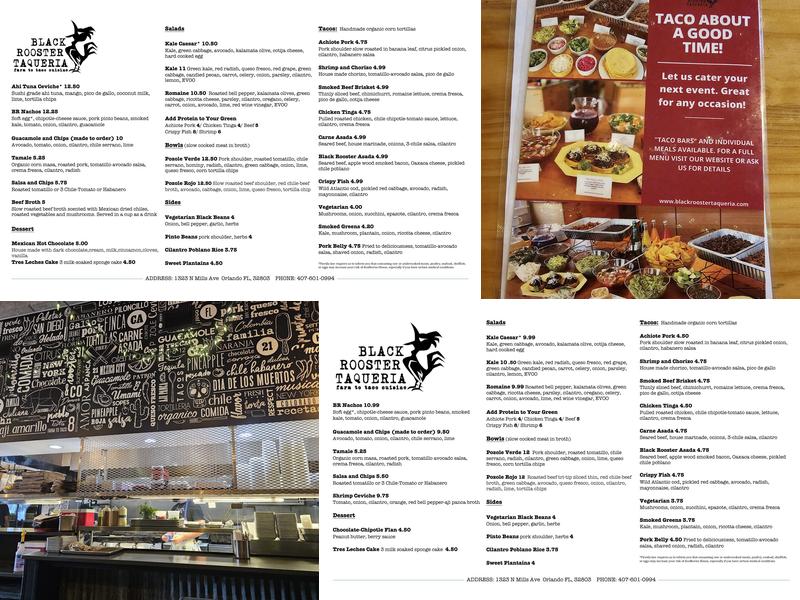 Black Rooster Taqueria Menu