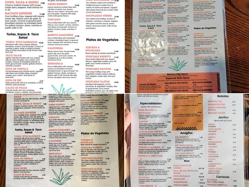 Border Grill Fresh-Mex Menu
