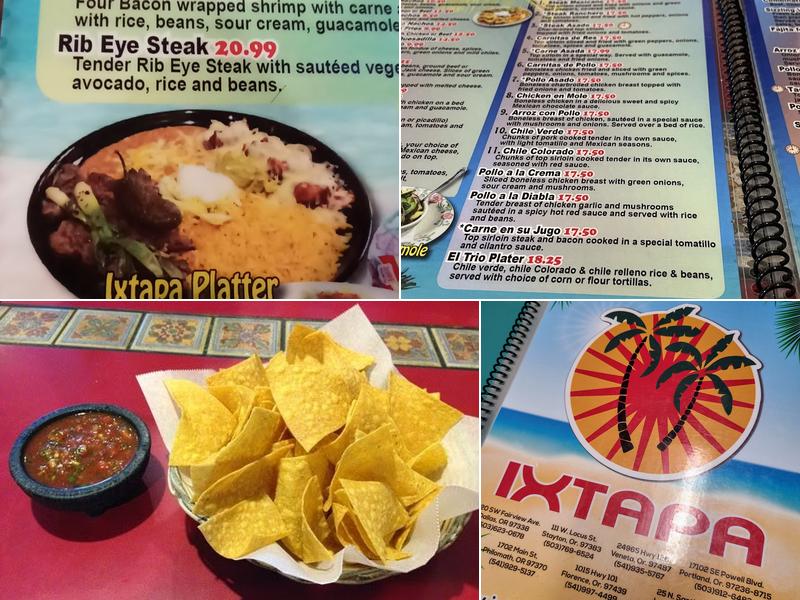 Ixtapa Menu