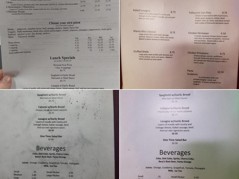 Michelangelo's Menu