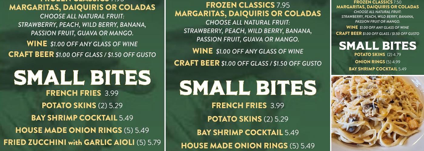 McGrath's Fish House Menu