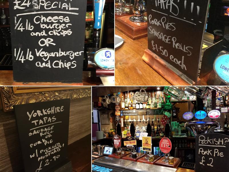 Dog & Partridge Menu