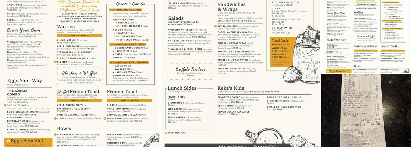 Keke's Breakfast Cafe Menu