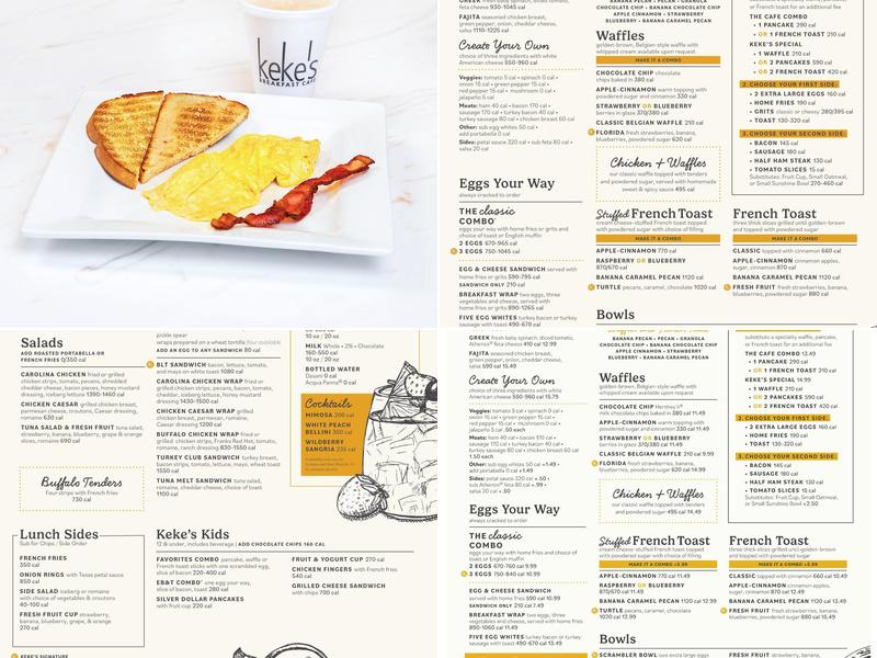 Keke's Breakfast Cafe Menu