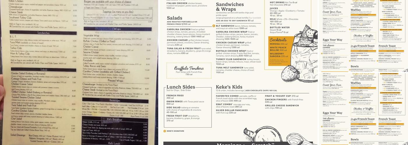 Keke's Breakfast Cafe Menu
