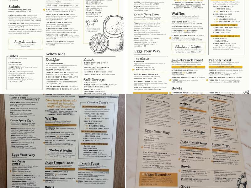 Keke's Breakfast Cafe Menu