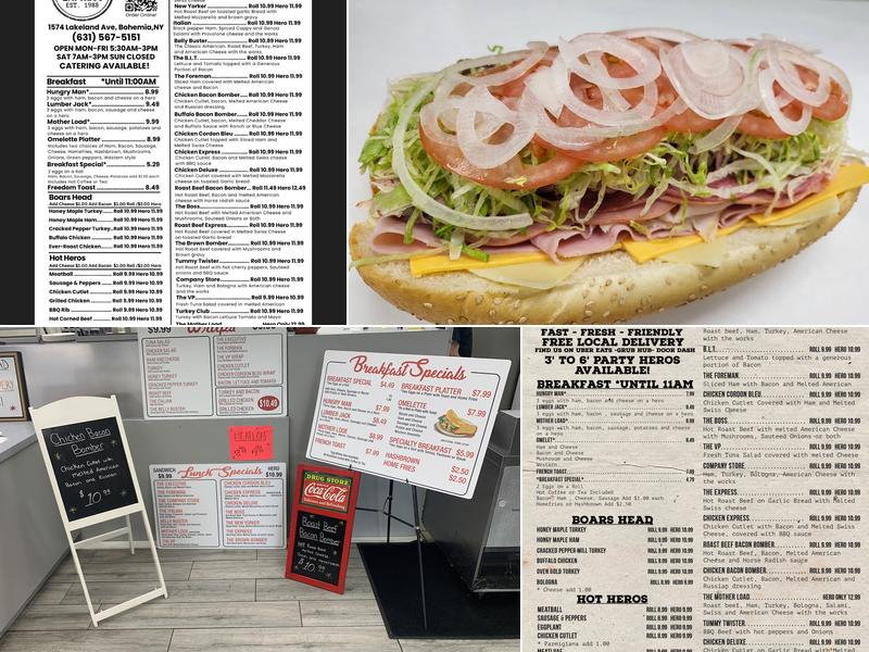Hero Express Menu