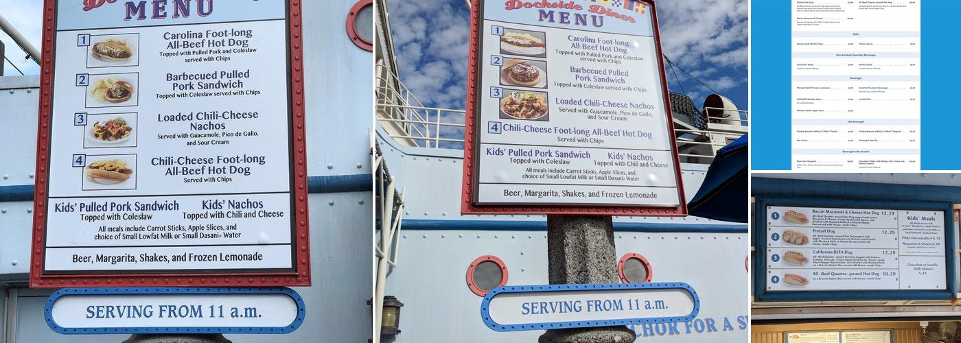 Dockside Diner Menu