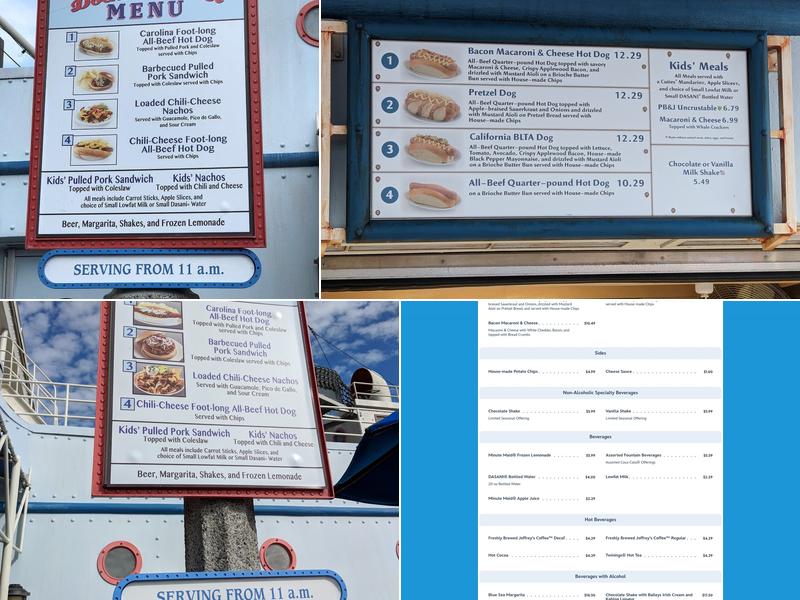 Dockside Diner Menu