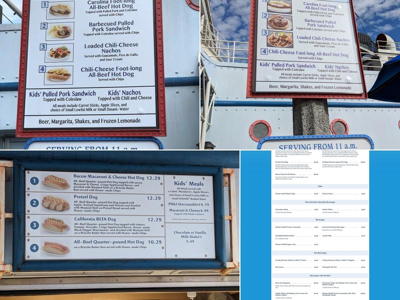 Dockside Diner Menu