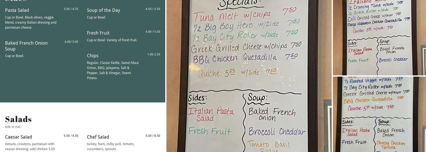 Deli Bean Menu