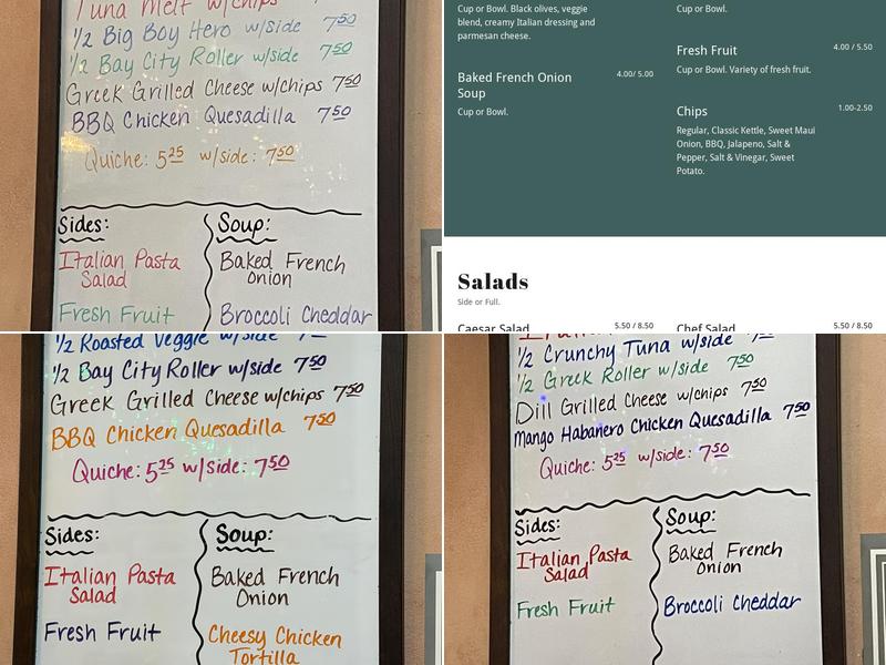 Deli Bean Menu