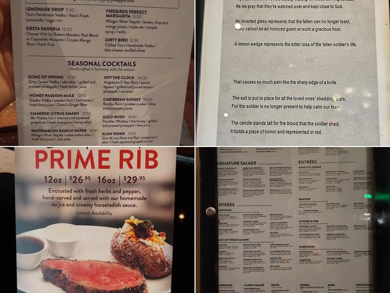 Firebirds Wood Fired Grill Menu