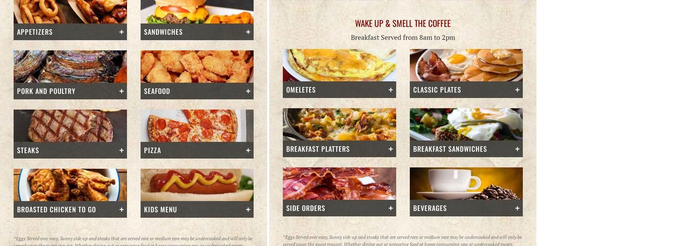 Chapparal Restaurant Menu