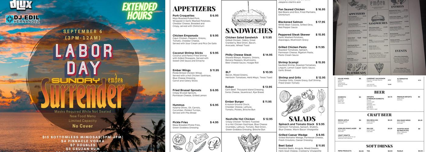 Ember Menu
