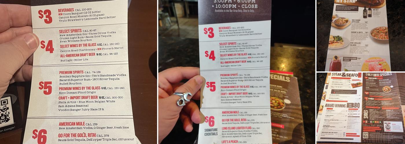 Smokey Bones Orlando Menu