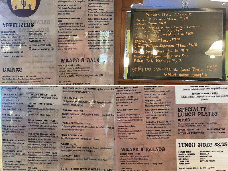 The Rustler Cafe Menu
