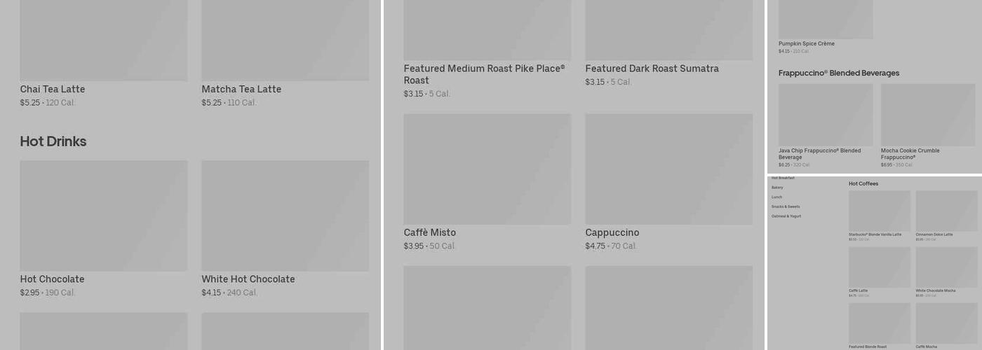 Starbucks Menu