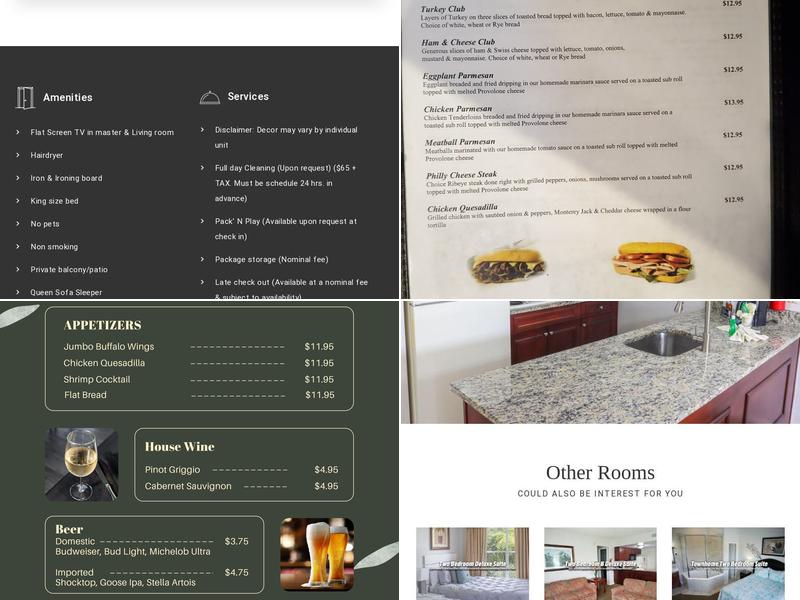 Calypso Bar & Grill Menu