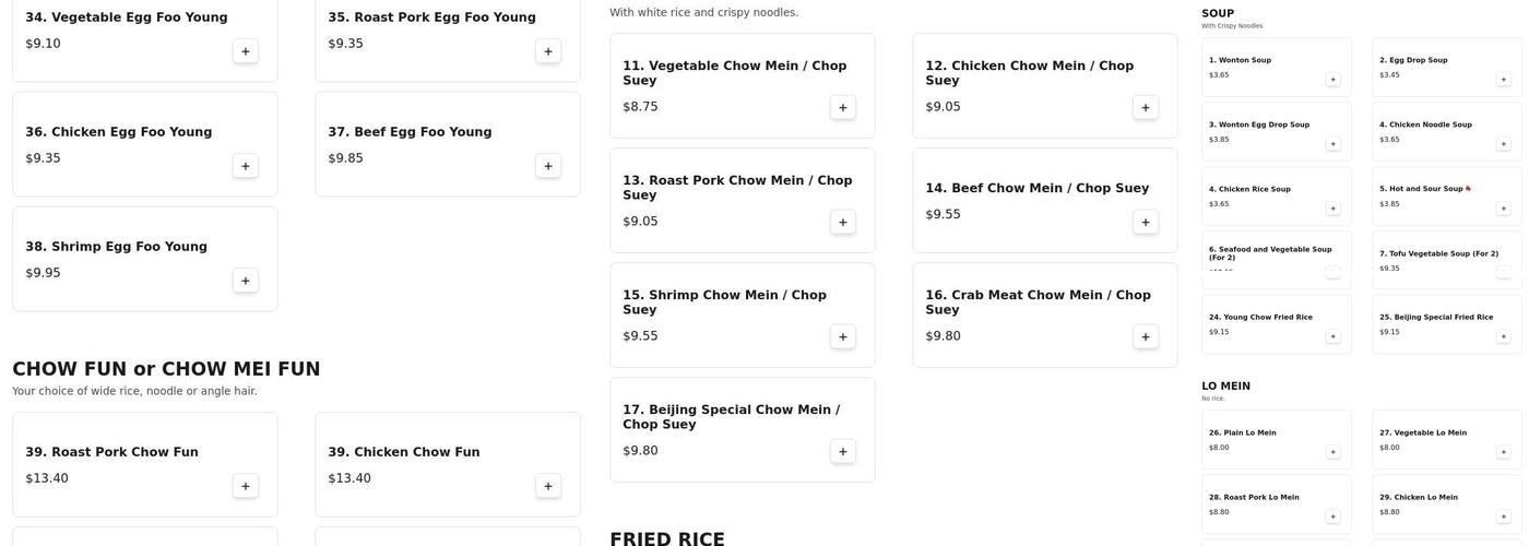 Beijing Kitchen Menu