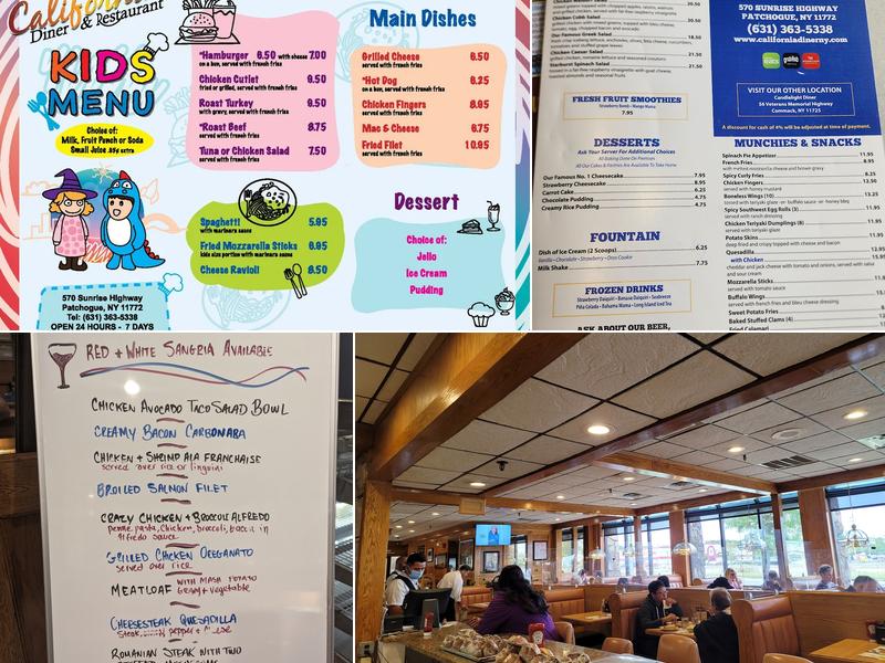 California Diner Menu
