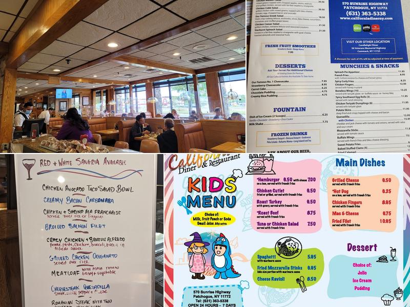 California Diner Menu