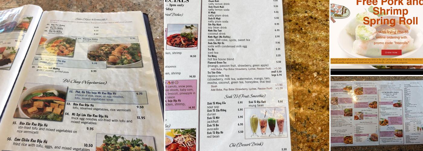 Pho 88 Menu