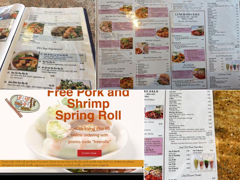Pho 88 Menu