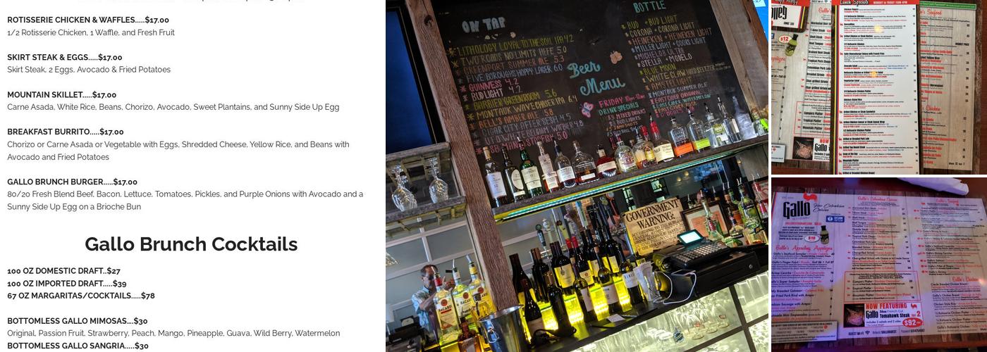 Gallo Menu