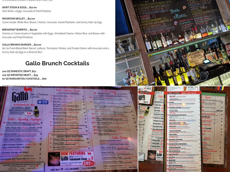 Gallo Menu