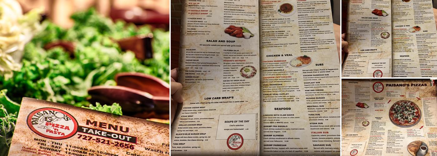 Paisano's Pizza N Pasta Menu