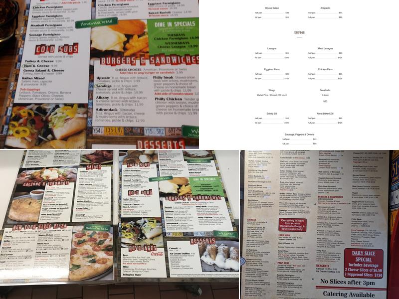 DeRusso’s Pizzeria Menu