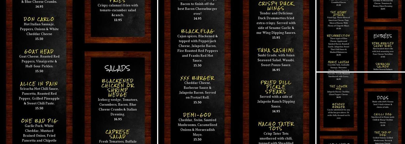 Engine No. 9 Menu
