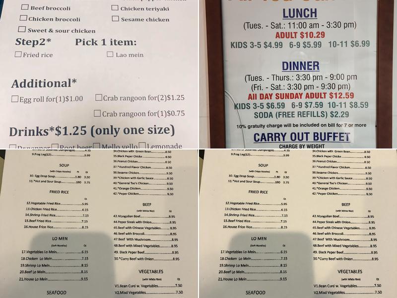Best Buffet Menu