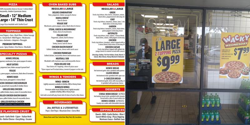 Hungry Howie's Pizza & Subs Menu