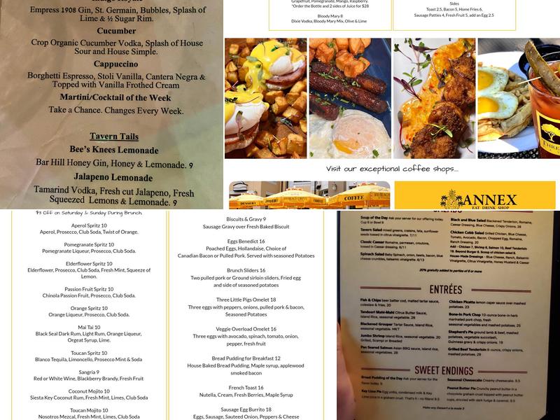 Three Birds Tavern Menu