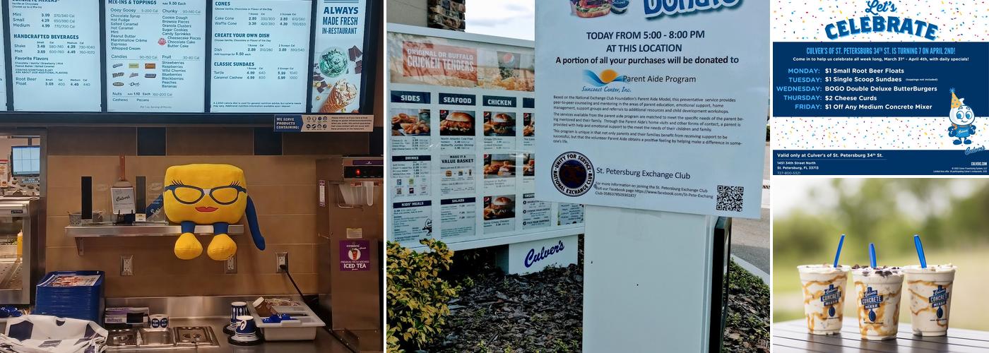 Culver’s Menu