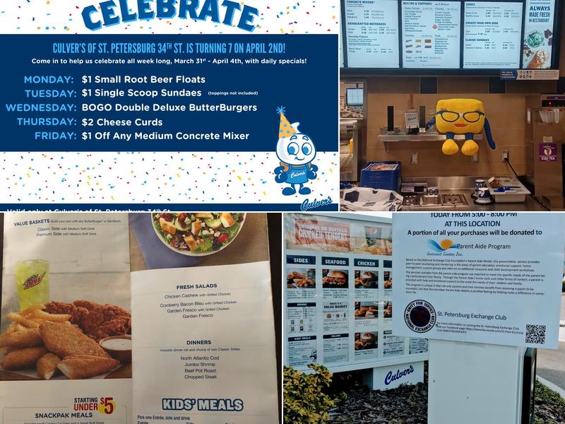 Culver’s Menu