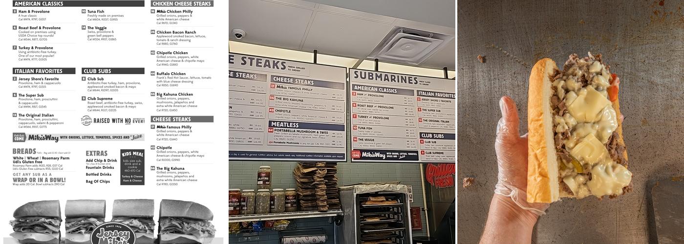 Jersey Mike's Subs Menu