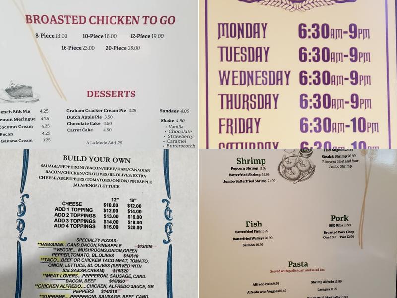 Golden Harvest Restaurant Menu
