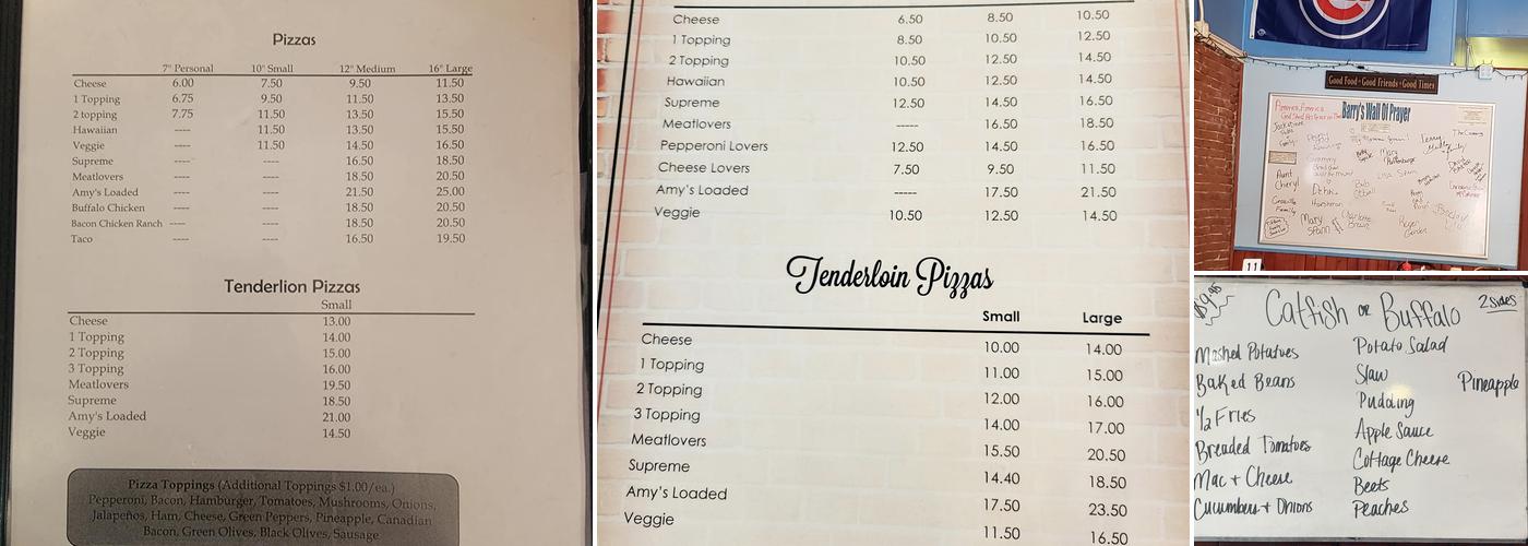 Milkey’s Place Menu