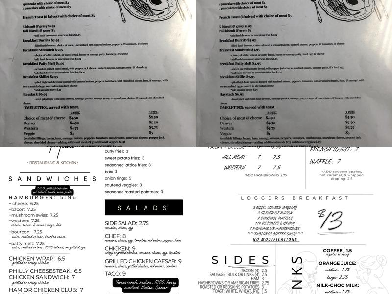 Barry Cafe Menu