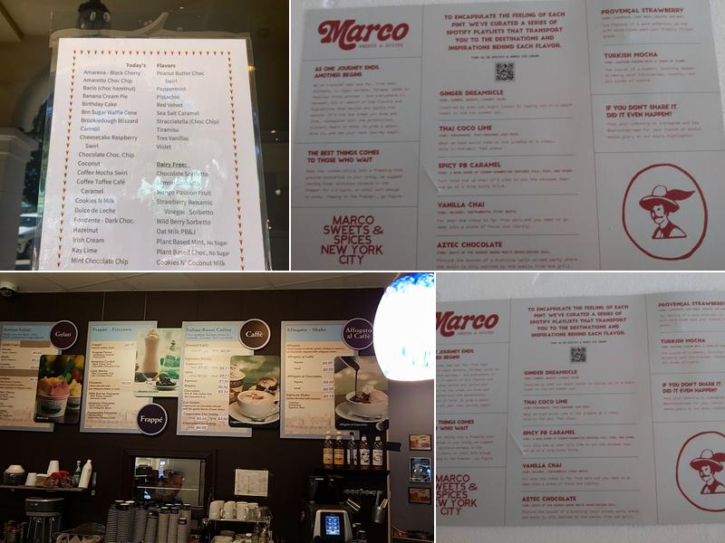 Paciugo Gelato & Caffè Menu